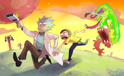 rick and morty by Sydsir