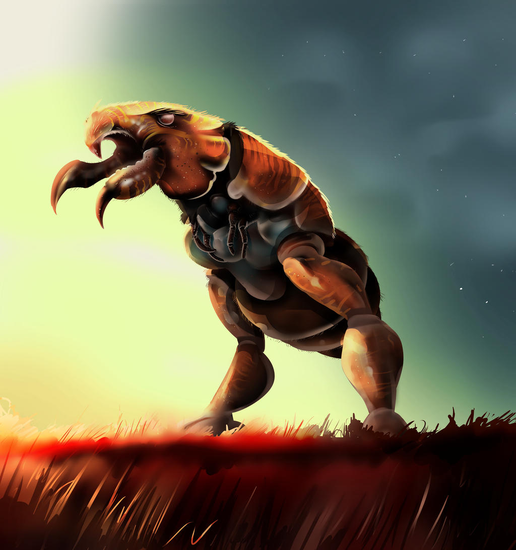 Giant alien bug (Tirannocoris sp.) by Amplion on DeviantArt