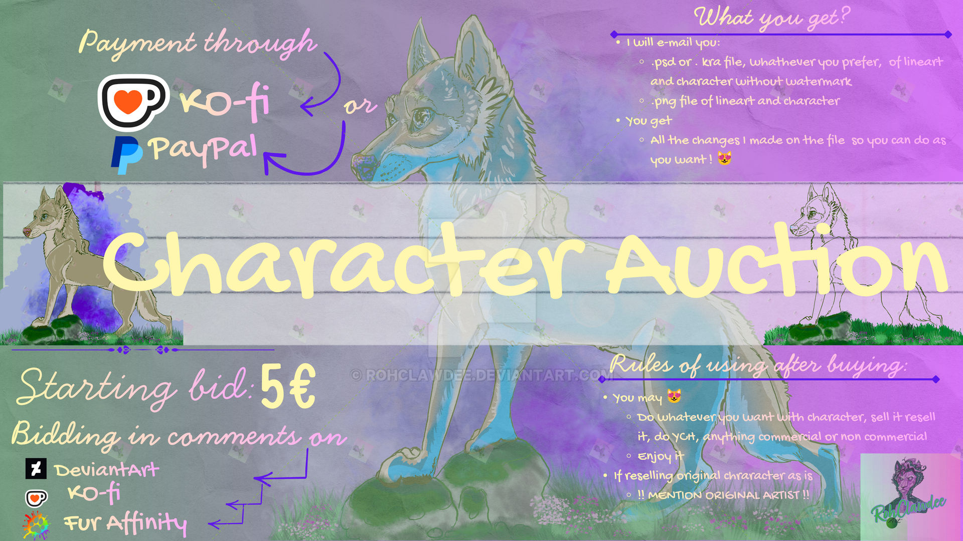 Character Auction - Wolf Wanderer