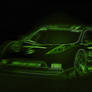 Neon lighted car