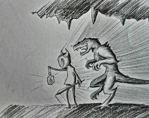 Boredom sketches - The beast hunter