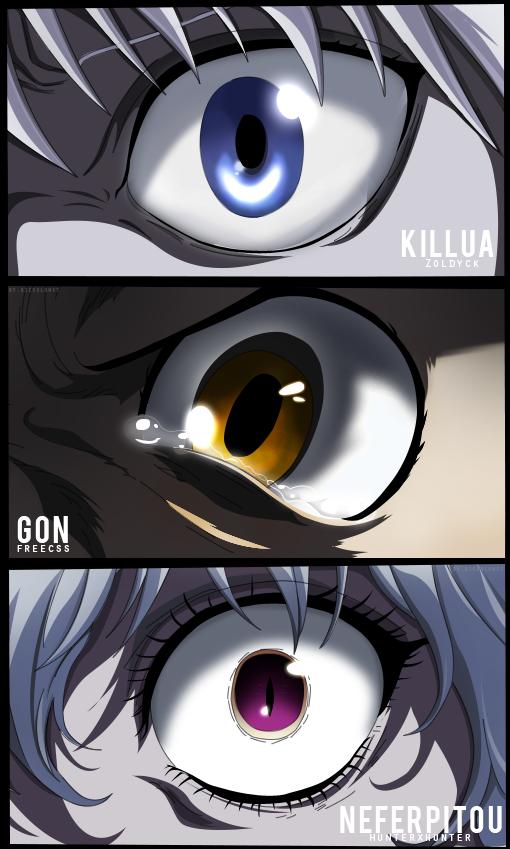 Hunter x Hunter - Killua's eyes by Andy-chanWantToDraw