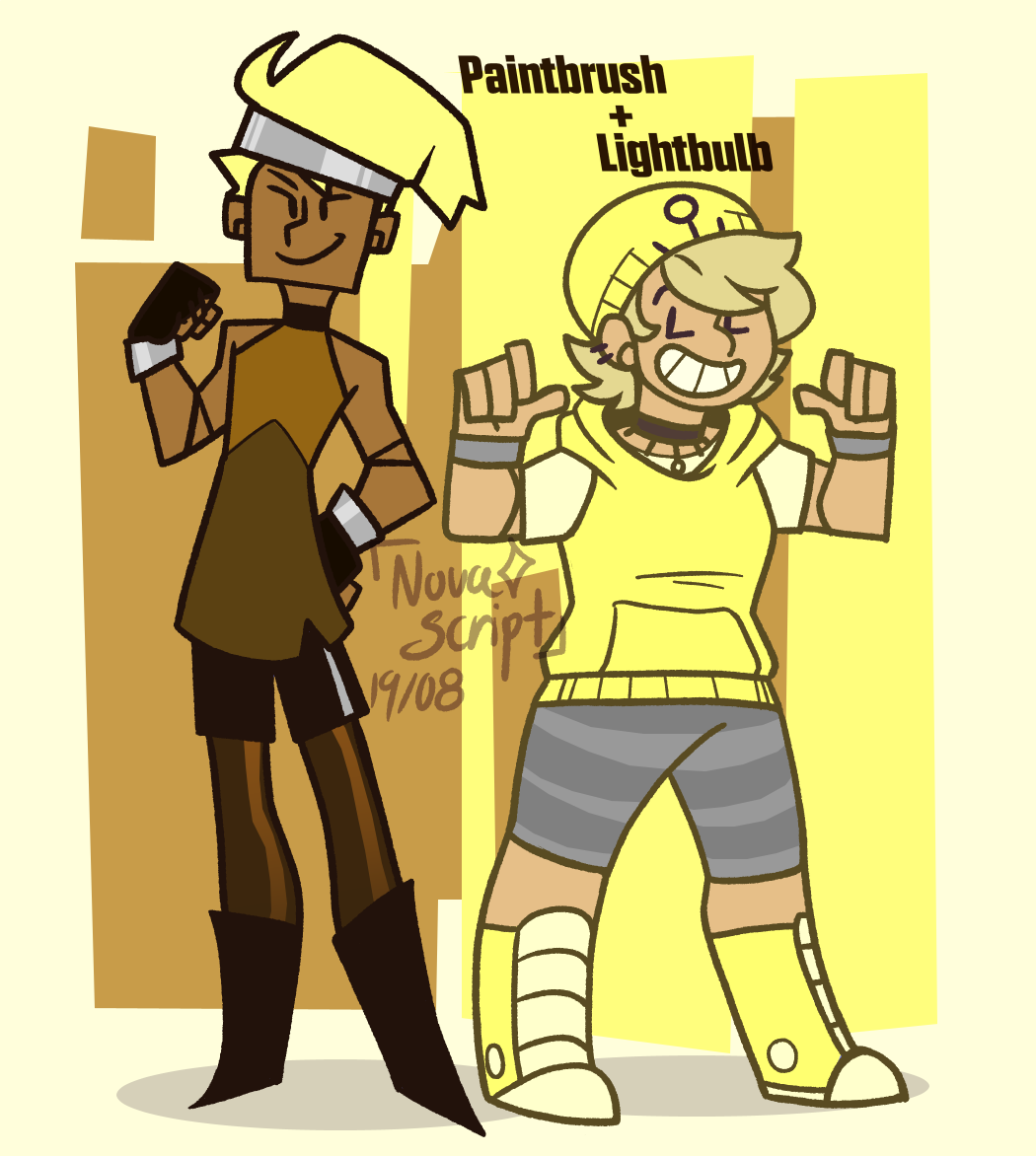 Paintbrush And Lightbulb II Humanization by NovaScript404 on DeviantArt