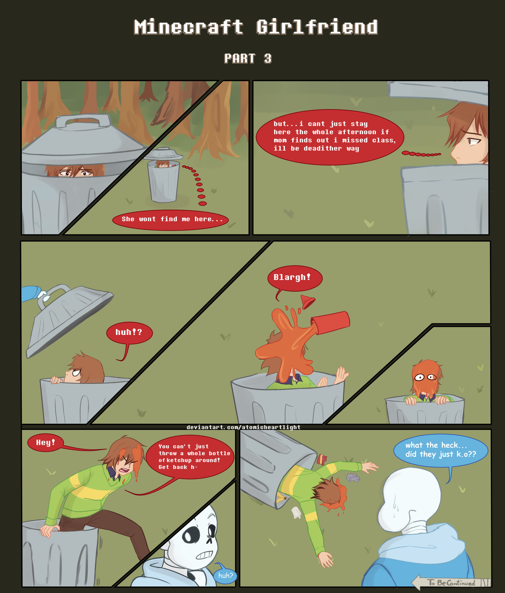 Deltarune Comic Minecraft Girlfriend Part 3 By Seshirukun On Deviantart
