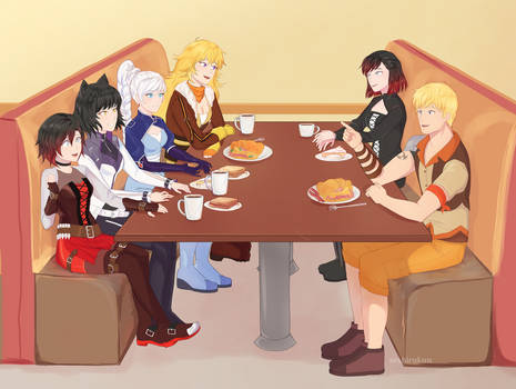 RWBY Xiao Long Rose Family dinner (Commission)