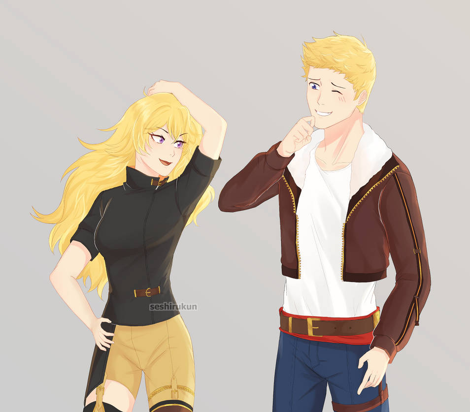 RWBY Yang and Jaune Jacket swap by Seshirukun on DeviantArt.