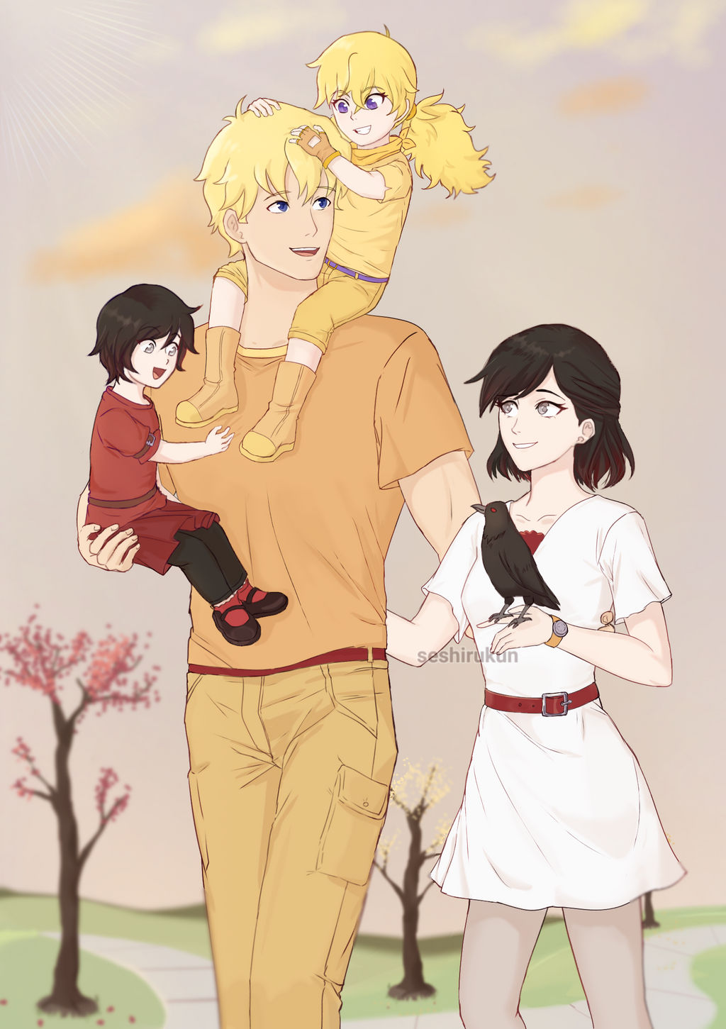 Child Rwby Little RWBY : Ruby and Yang Family by Seshirukun on DeviantArt