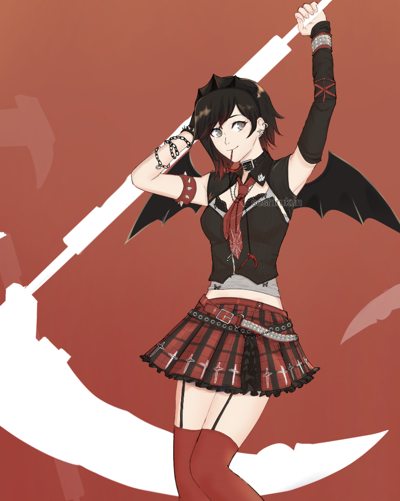 Ruby Rose Gothic Angel RWBY by Seshirukun on DeviantArt