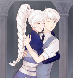 Schneebling hug (RWBY V8)