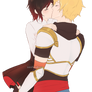 Lancaster kiss (Rwby Ruby x Jaune)