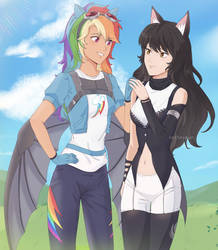 SAPR: Rainbow Dash and Blake Belladonna (CM)