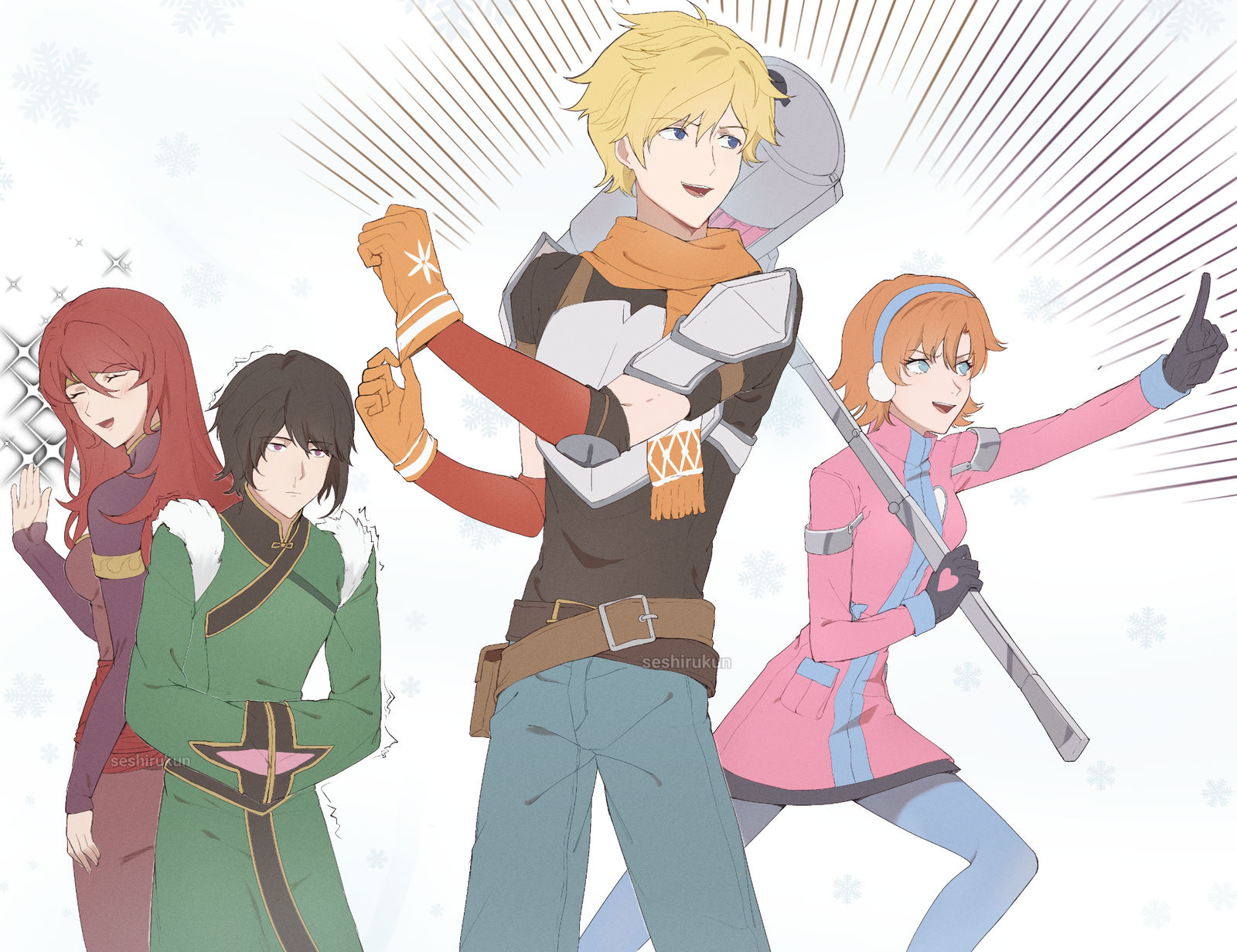 Team JNPR (RWBY Ice Queendom) by Seshirukun on DeviantArt