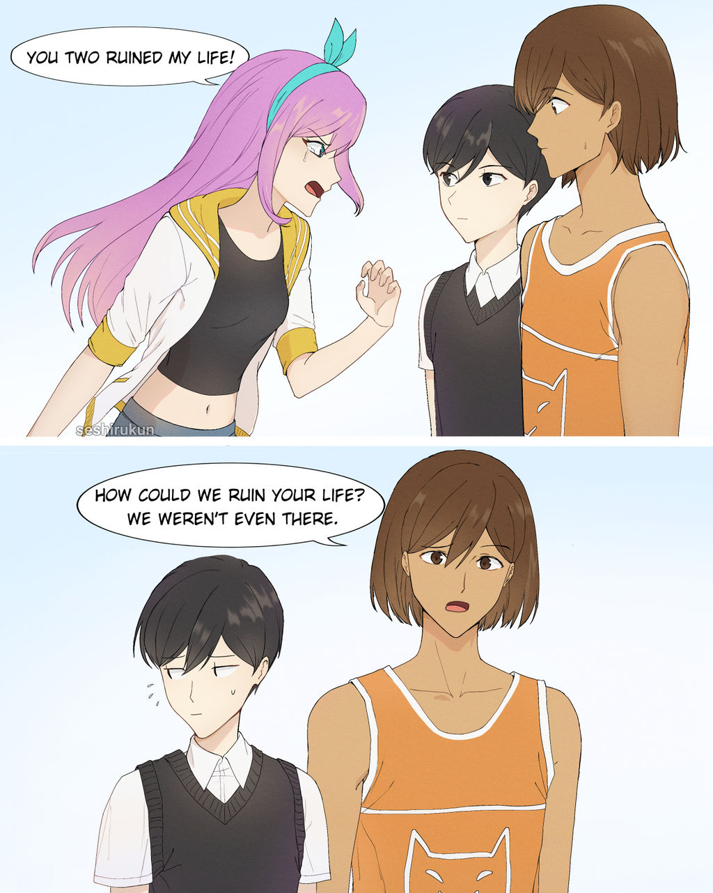 Omori friend group drama by Seshirukun on DeviantArt