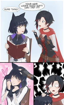 Blake headpats (RWBY Comic)