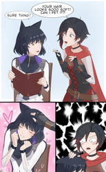 Blake headpats (RWBY Comic)