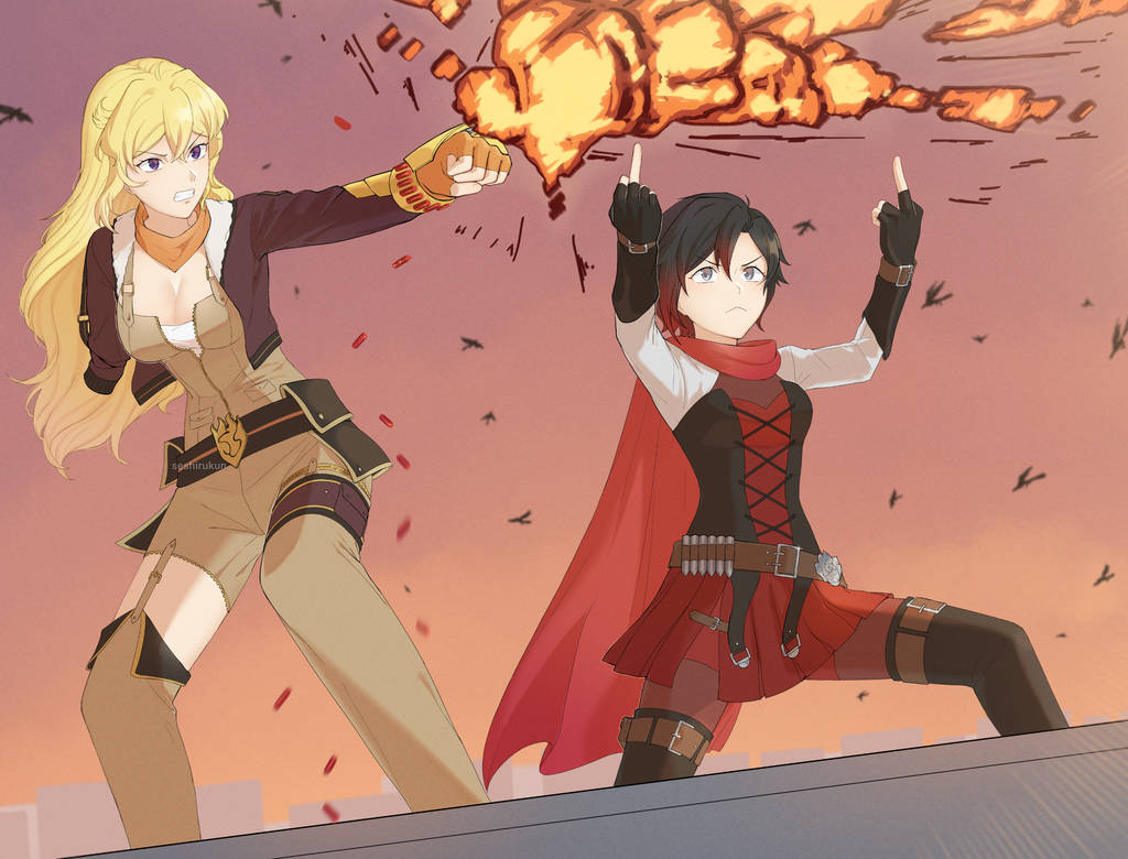 Rwby Ruby Rage Yang and Ruby attack (RWBY) by Seshirukun on DeviantArt