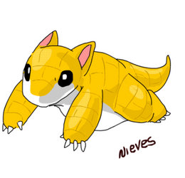 Sandshrew run by Dark-Clefita