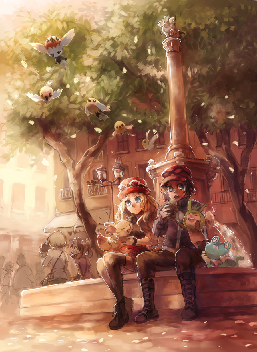 Chilling out with my Friends by ezroseven
