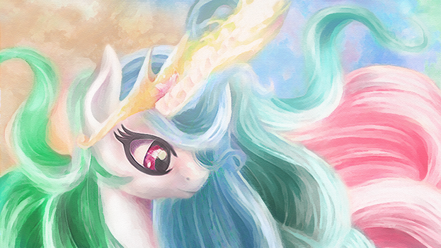 Wavy hair Celestia