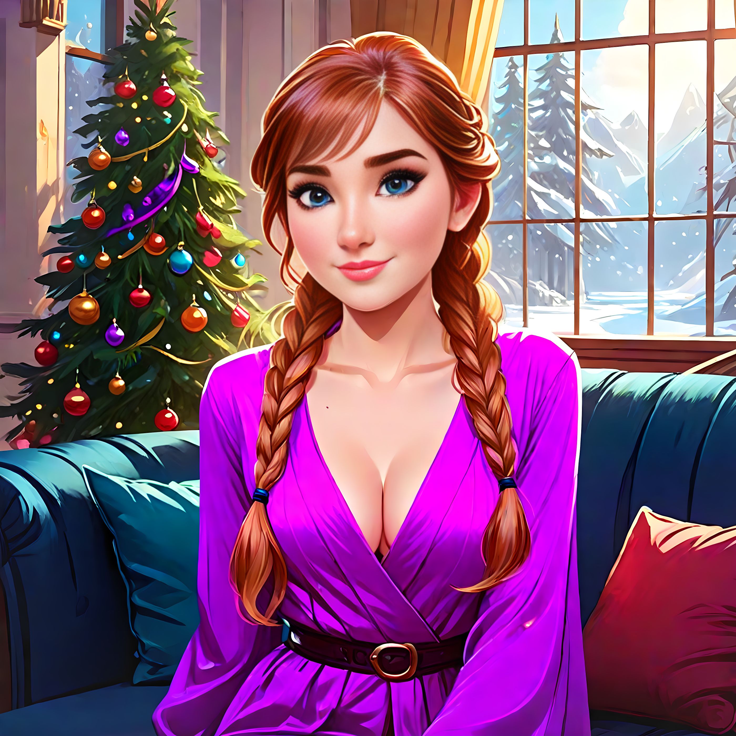 Relaxing At Christmas Anna By EBlackwell040494 On DeviantArt relaxing-at-christmas-anna-by-eblackwell040494-on-deviantart