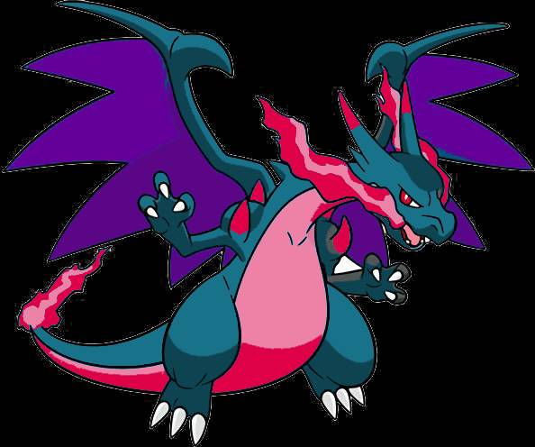 shiny mega charizard X by avatarfan25 on DeviantArt