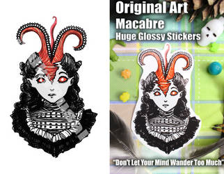 Don't Let Your Mind Wander Too Much HUGE Sticker by SulkyRusalka