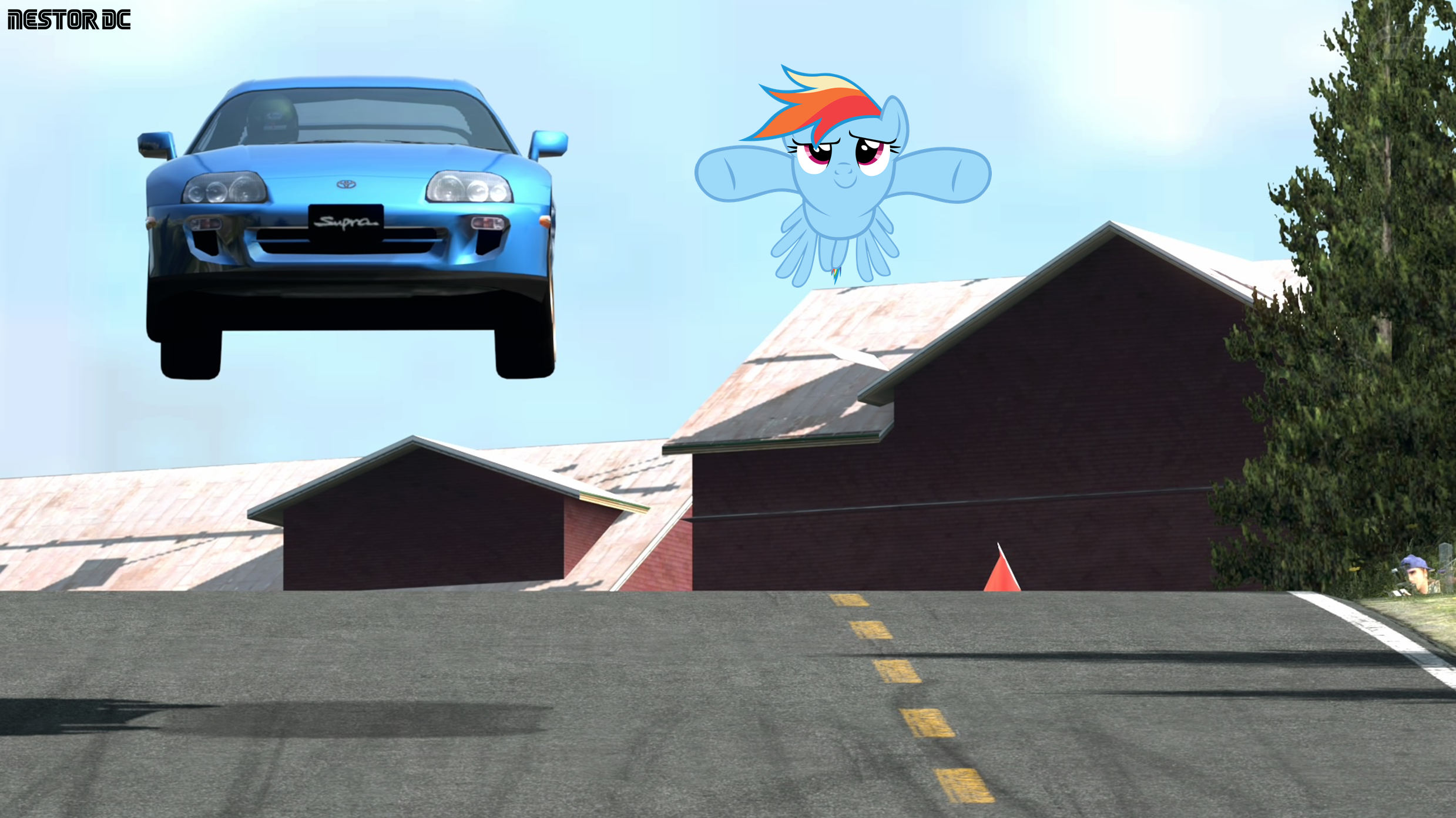 Rainbow Dash and her Supra 3