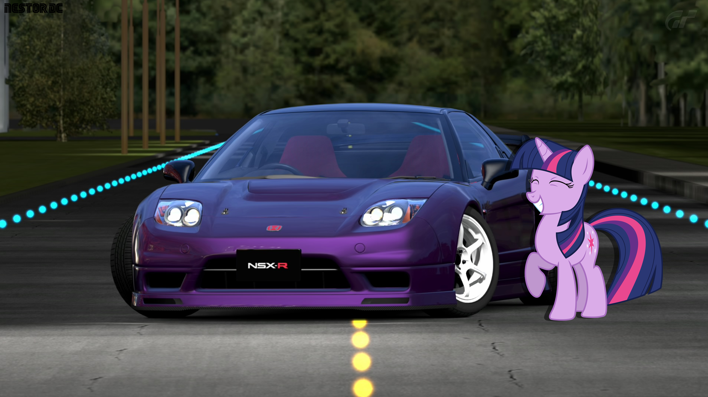 Twilight Sparkle and her Honda NSX-R