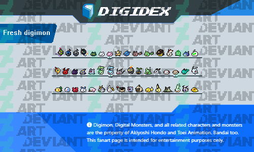 Digidex Fresh Digimon by SergioGranSol on DeviantArt