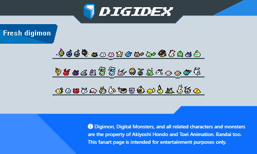 Digidex Fresh Digimon by SergioGranSol on DeviantArt