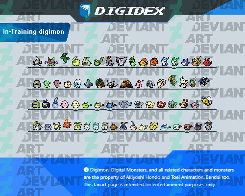 Digidex In-Training Digimon by SergioGranSol on DeviantArt