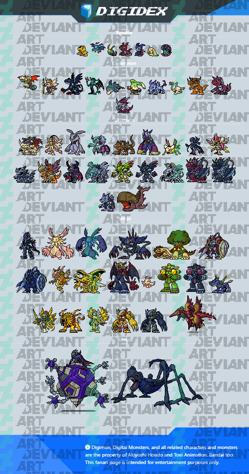 Digidex Variants from Digimon D-Proyect (Data) by SergioGranSol on ...