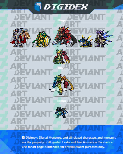 Digidex Variants from Digimon ReArise by SergioGranSol on DeviantArt