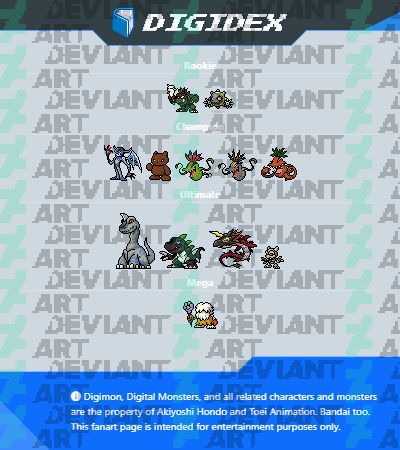 Digidex Variants from Digimon World by SergioGranSol on DeviantArt