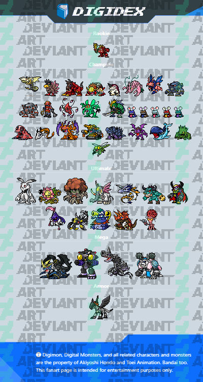 Digidex Variants from Digimon World 3 by SergioGranSol on DeviantArt