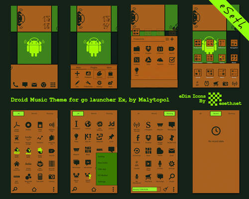 Droid Music Go Launcher Ex Theme