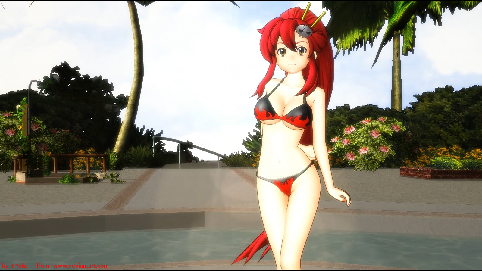 [MMD] Yoko - Wallpaper