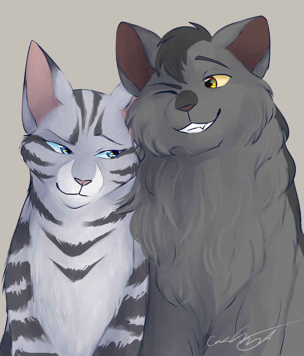 Silverstream and Graystripe by CascadingSerenity on DeviantArt