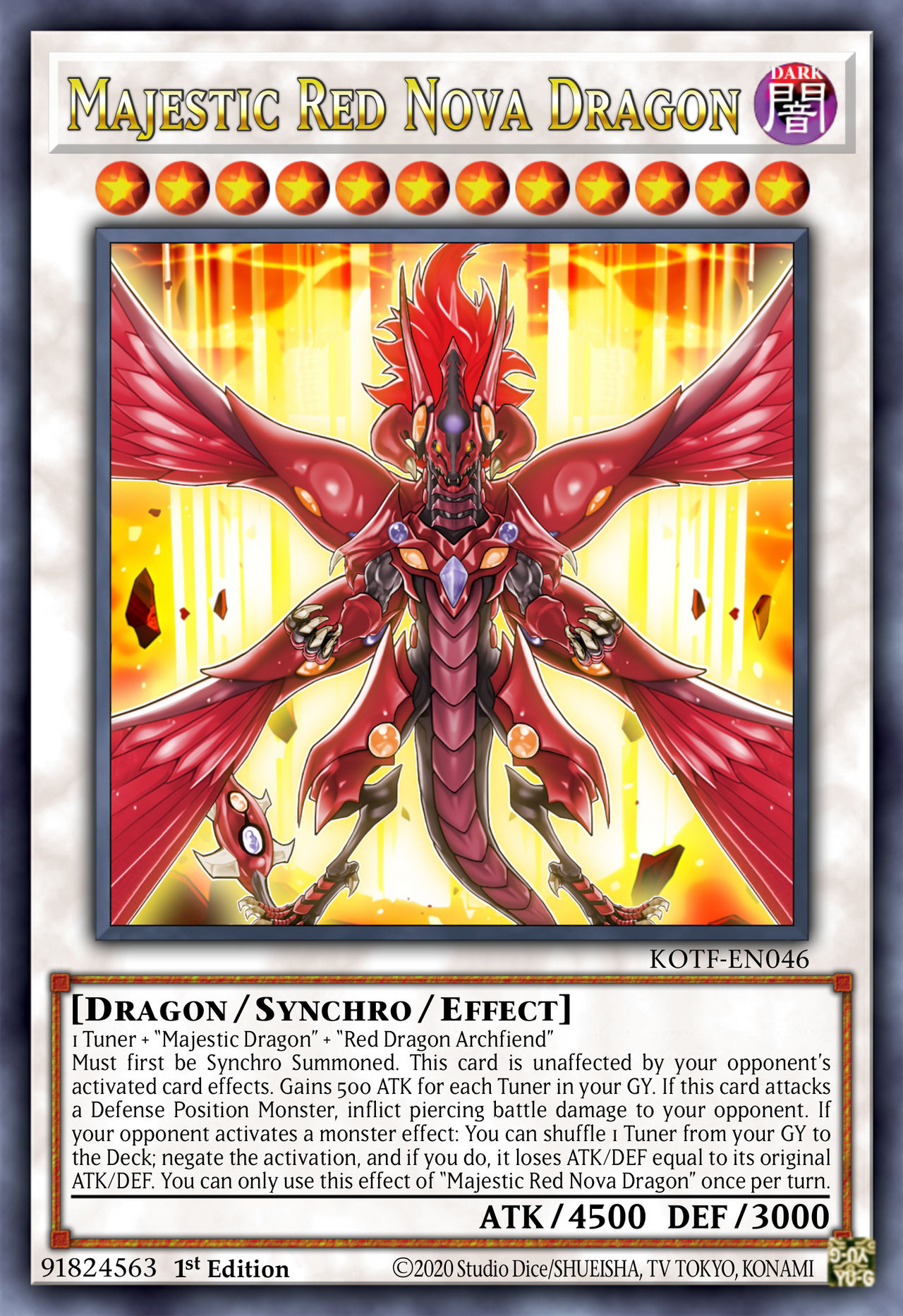Majestic Red Nova Dragon by dragonking1328 on DeviantArt