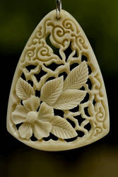 pendant 9 - bone carving