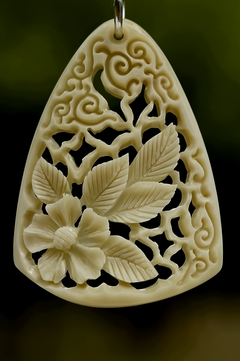 pendant 9 - bone carving