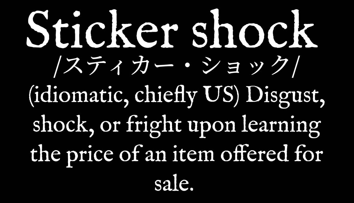 Sticker shock by WearYourDictionary on DeviantArt