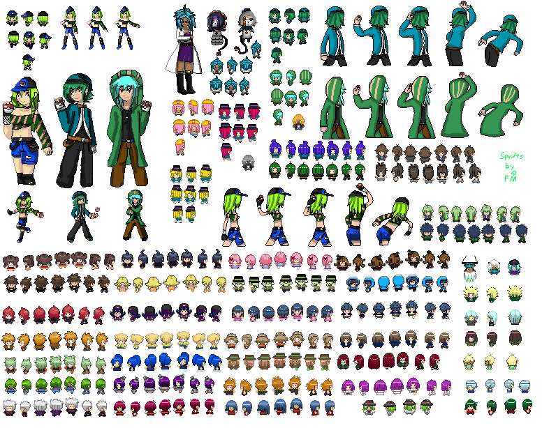 Custom Pokemon Female Trainer Sprites Custom Pokemon Female Trainer Sprites