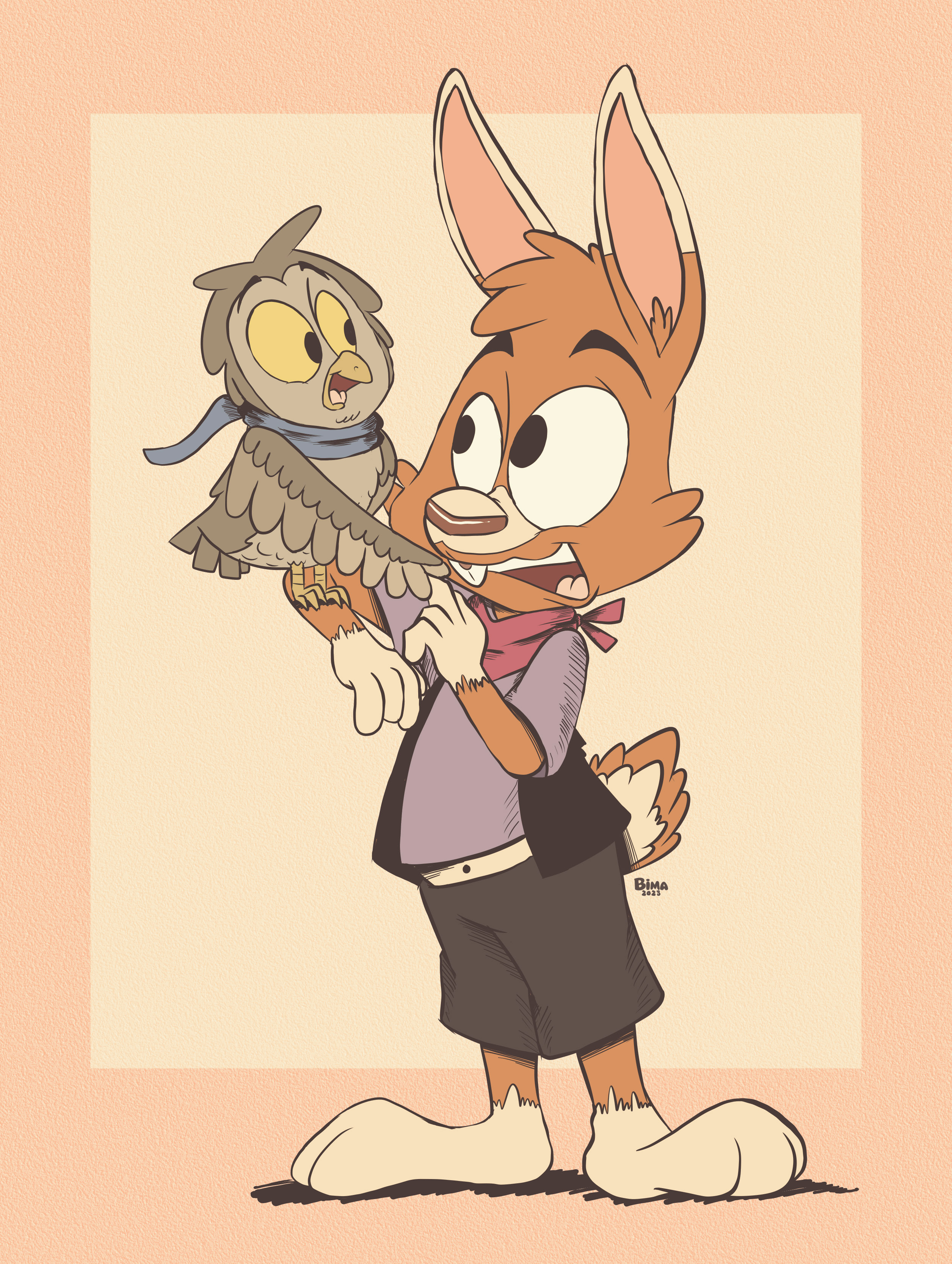 COMM - Bunny Meet The Birb by Bimbeaver on DeviantArt