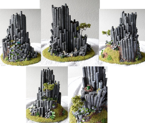 Basalt rock model