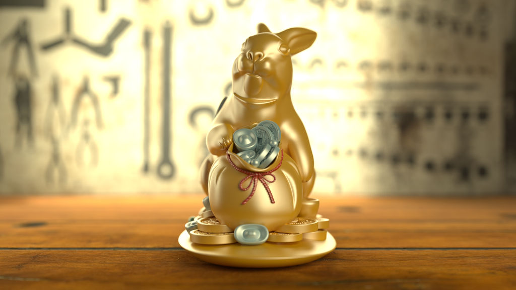 Gold Rabbit by Sanchai-01 on DeviantArt