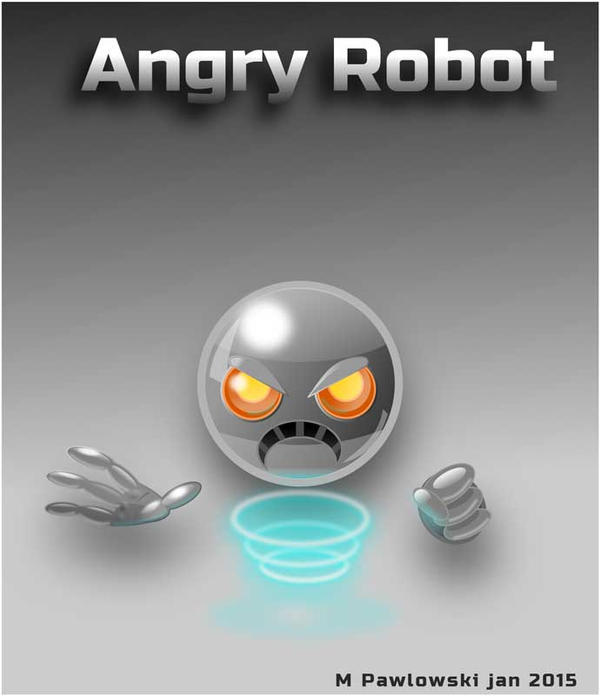 Angry Robot. Done with Inkscape. by MarPaw123 on DeviantArt
