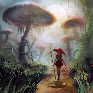 Mushroom Lady colored
