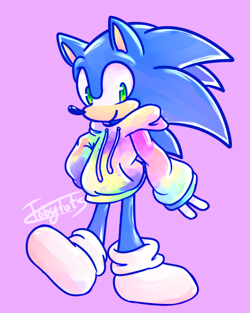 Sonic Wearing Hoodie By Sonic4392 On DeviantArt sonic-wearing-hoodie-by-sonic4392-on-deviantart