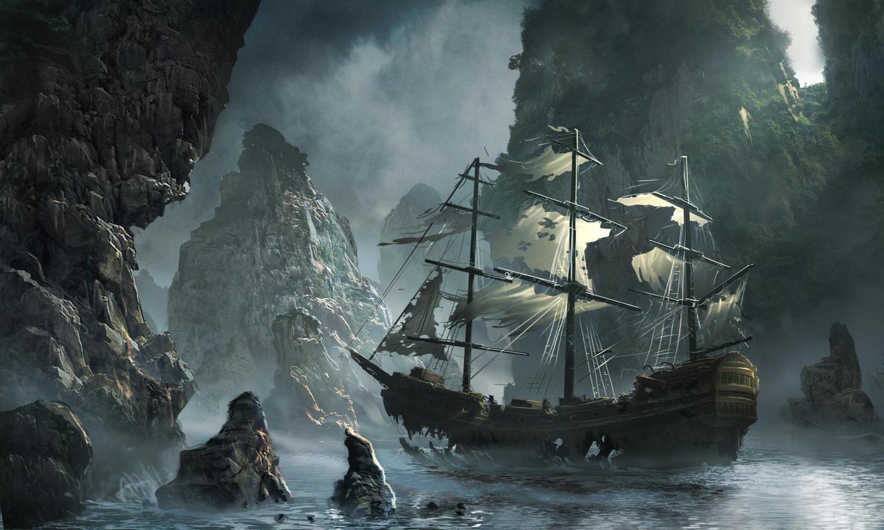 Ghost ship approaching by Matchack